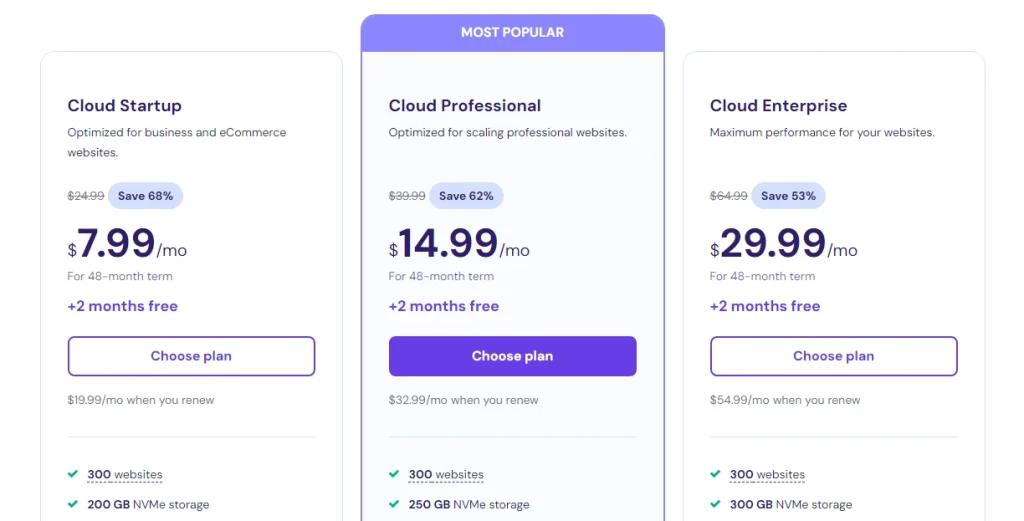 Hostinger cloud hosting