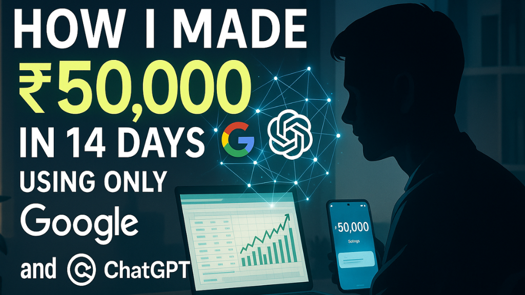 How to Made ₹50,000 in 14 Days Using Only Google and ChatGPT