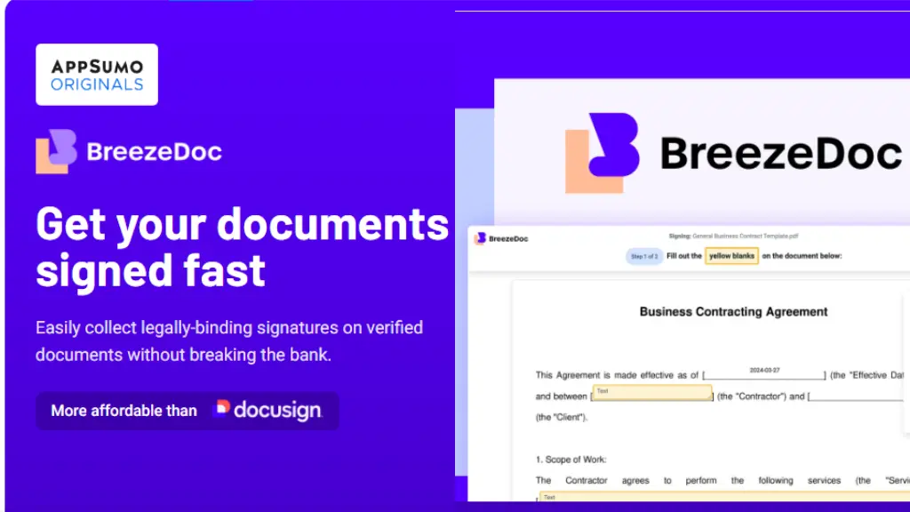 BreezeDoc Review: A Simple and Affordable E-Signature Solution