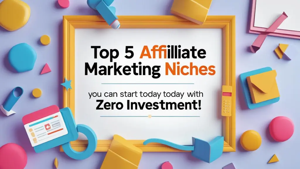 Top 5 Affiliate Marketing Niches You Can Start Today With Zero Investment!