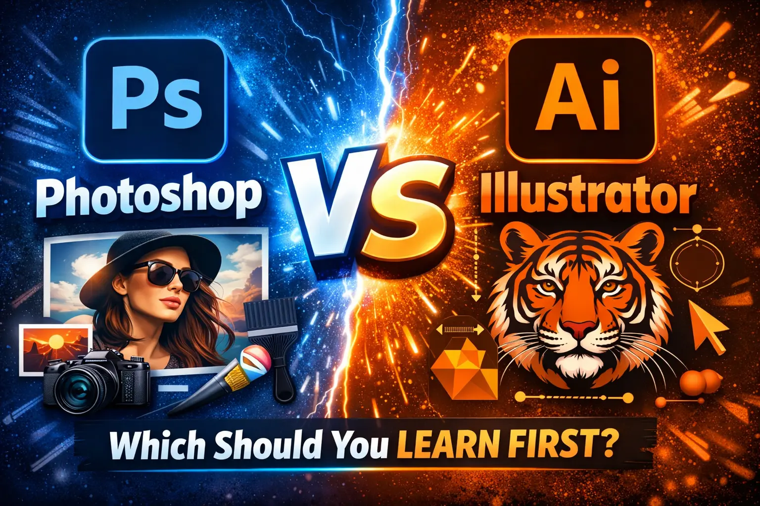 Adobe Photoshop vs Adobe Illustrator: Which One Should You Learn First? (2026 Guide) 9 Adobe Photoshop vs Adobe Illustrator Which One Should You Learn First