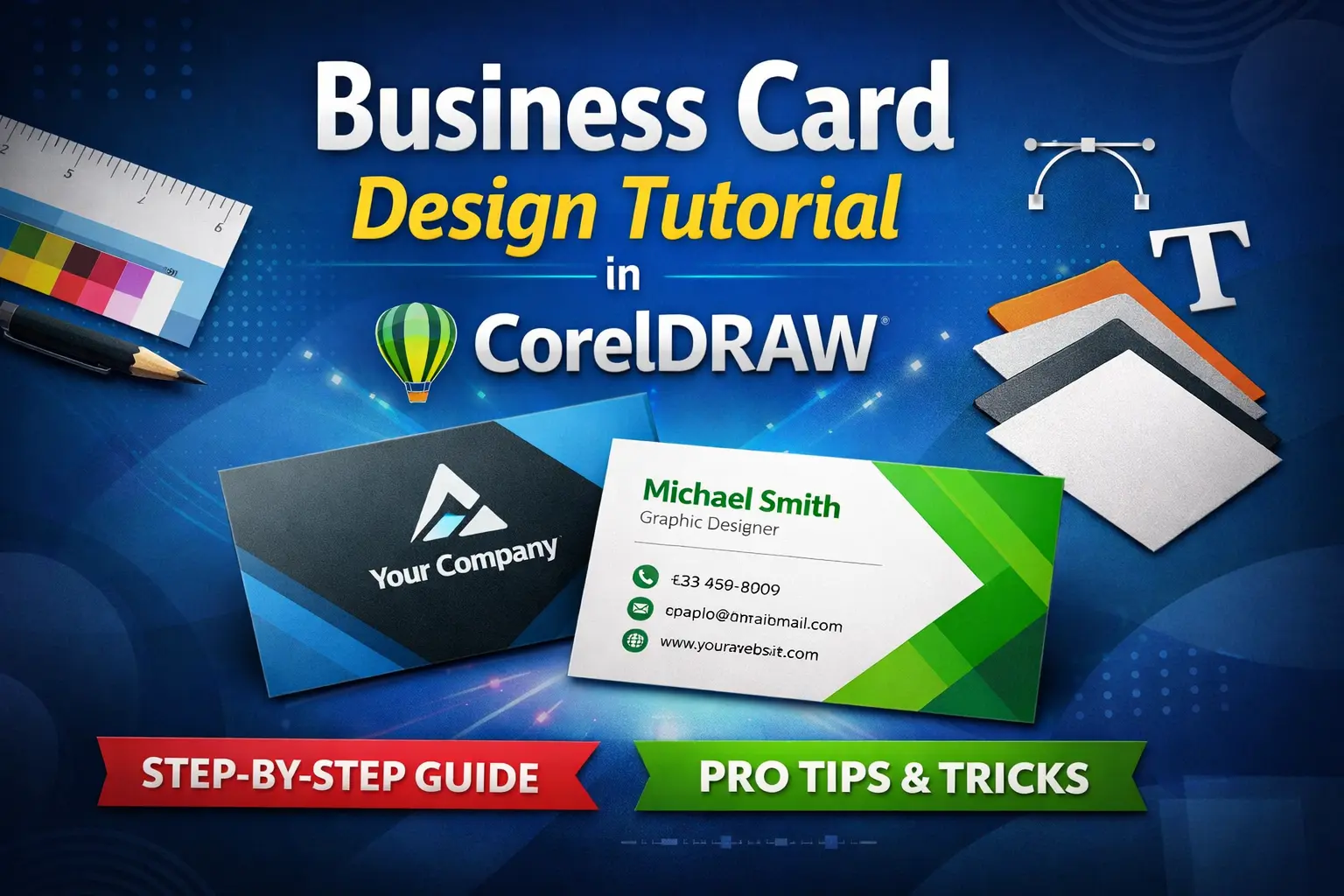 Business Card Design Tutorial in CorelDRAW (Step-by-Step Guide for Beginners & Professionals) 9 Business Card Design Tutorial in CorelDRAW