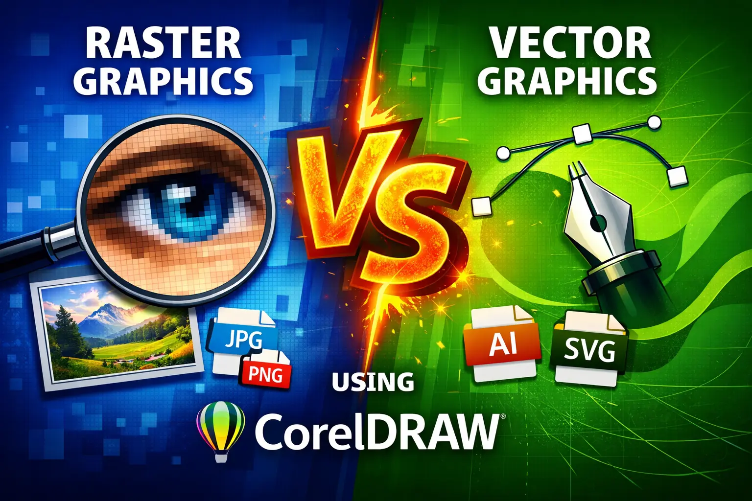 Raster vs Vector Graphics Explained Using CorelDRAW (Complete Beginner to Advanced Guide) 9 Raster vs Vector Graphics Explained Using CorelDRAW