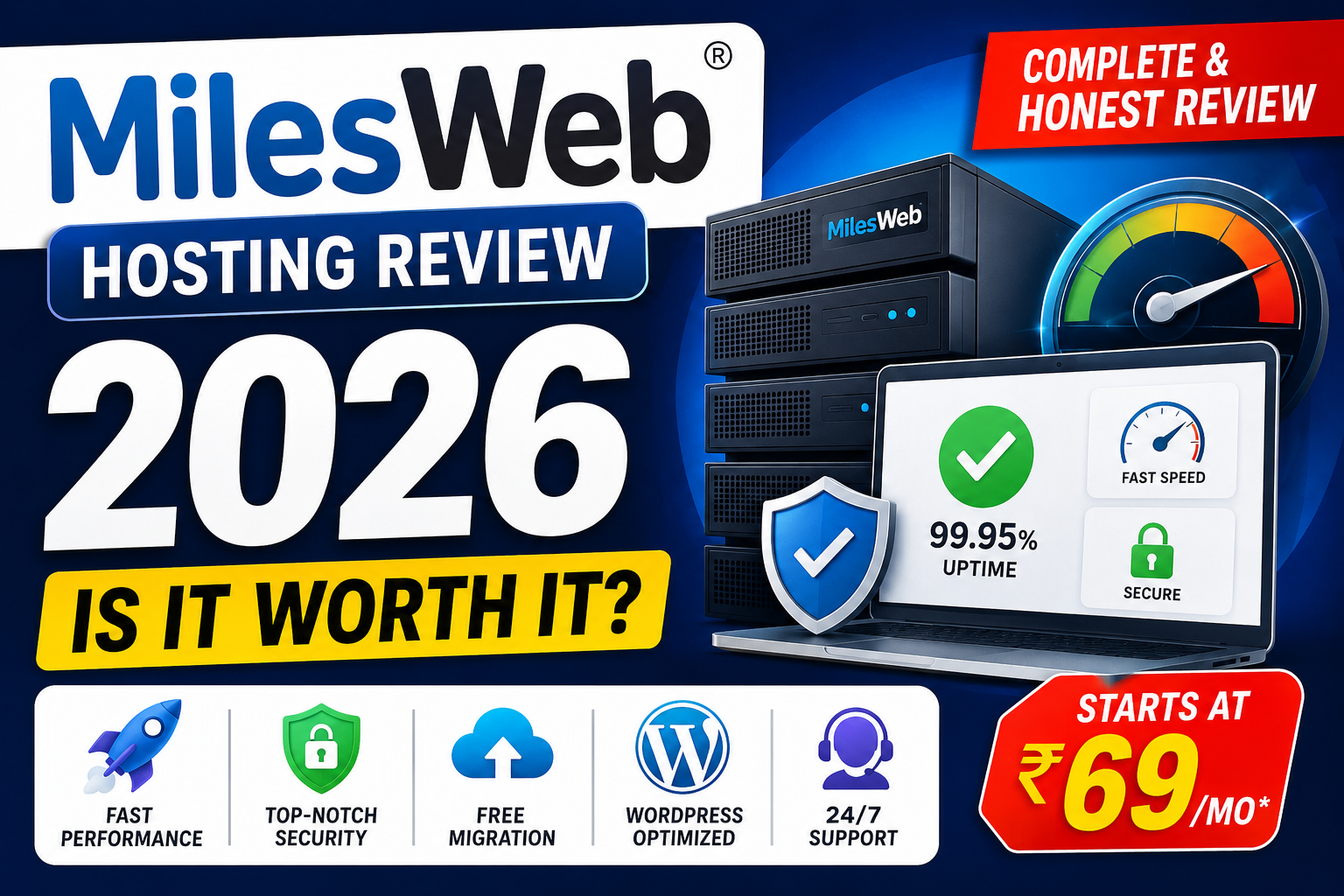 MilesWeb Hosting Review 2026 Is It the Best Indian Web Hosting Speed Test, Pricing & Honest Review