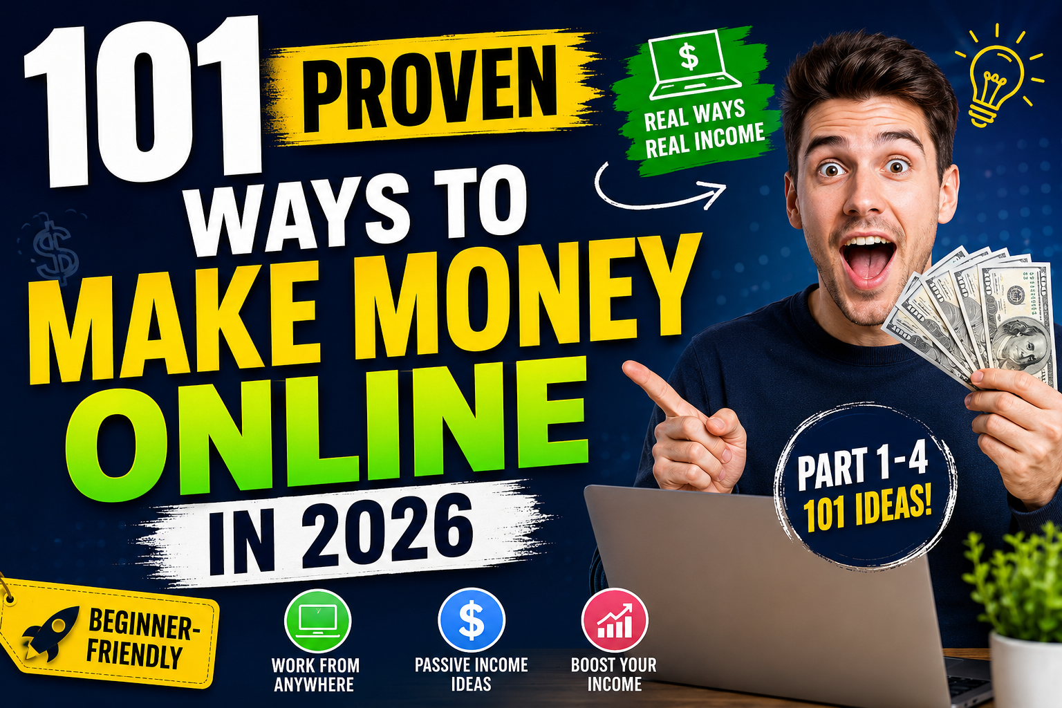 101 Proven Ways to Make Money Online in 2026