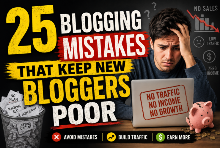 25 Blogging Mistakes That Keep New Bloggers Poor