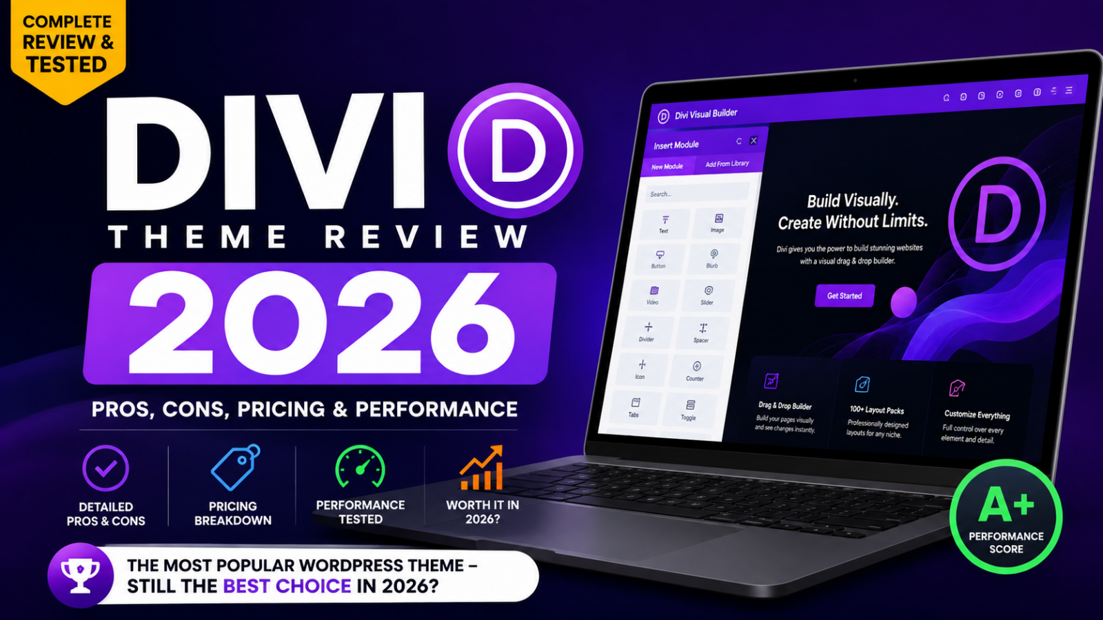 Divi Theme Review 2026: Pros, Cons, Pricing & Performance Tested
