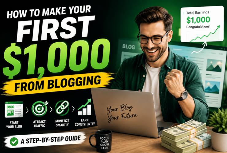 How to Make Your First $1,000 From Blogging