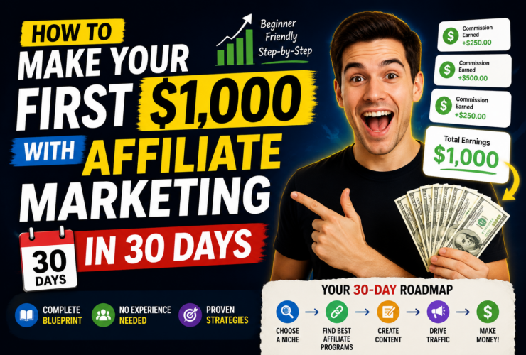 How to Make Your First $1,000 With Affiliate Marketing in 30 Days