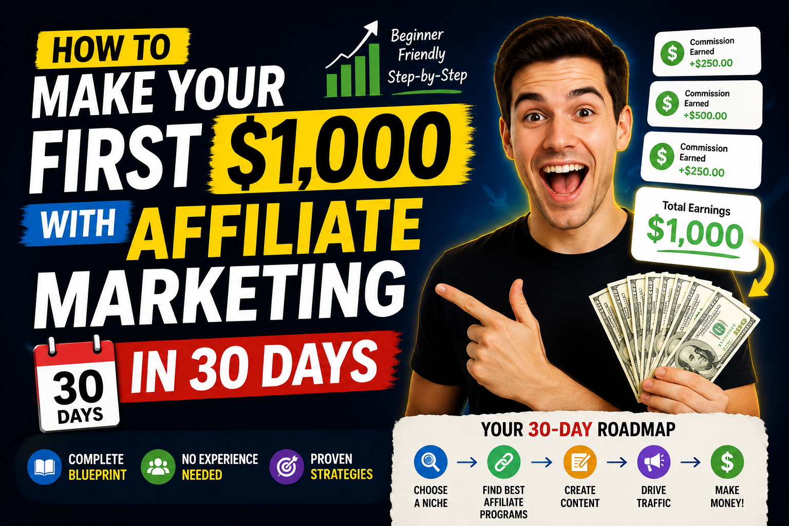 How to Make Your First $1,000 With Affiliate Marketing in 30 Days