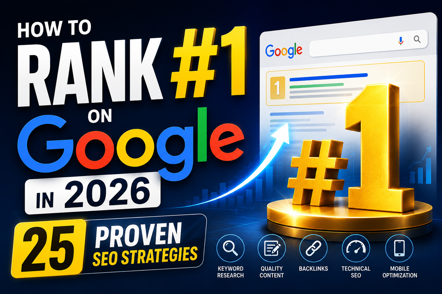 How to Rank #1 on Google in 2026: 25 Proven SEO Strategies That Actually Work
