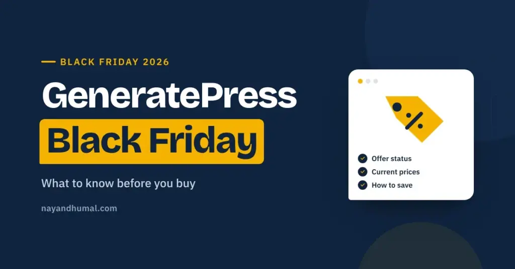 GeneratePress Black Friday 2026: what to expect and how to save
