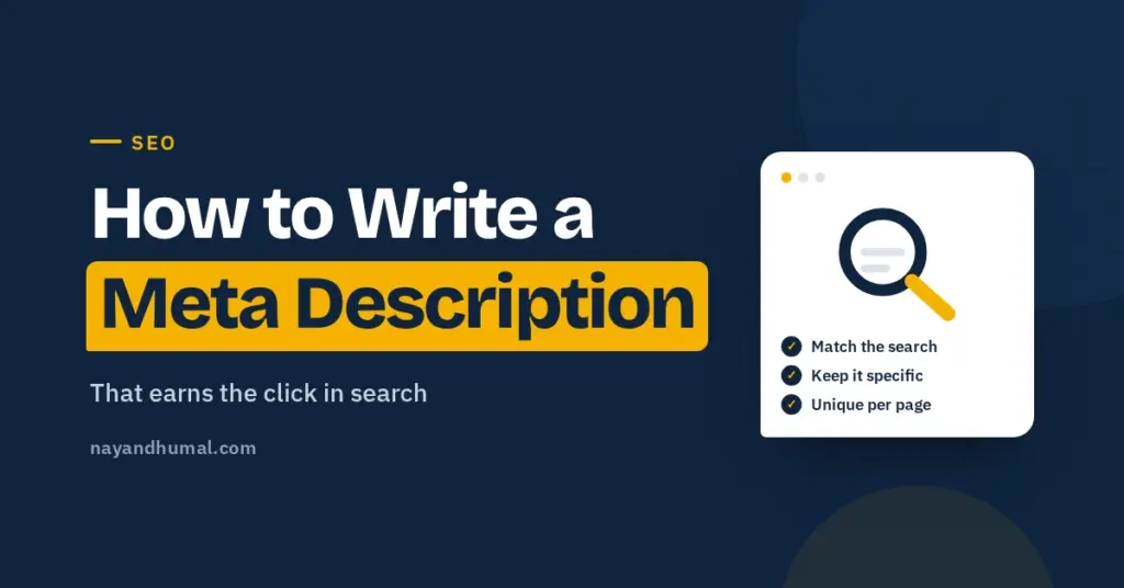 How to write a meta description that earns the click in search