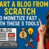 🚀 How to Start a Blog from Scratch and Make Your First $100 in 30 Days (Even If You’re Broke)